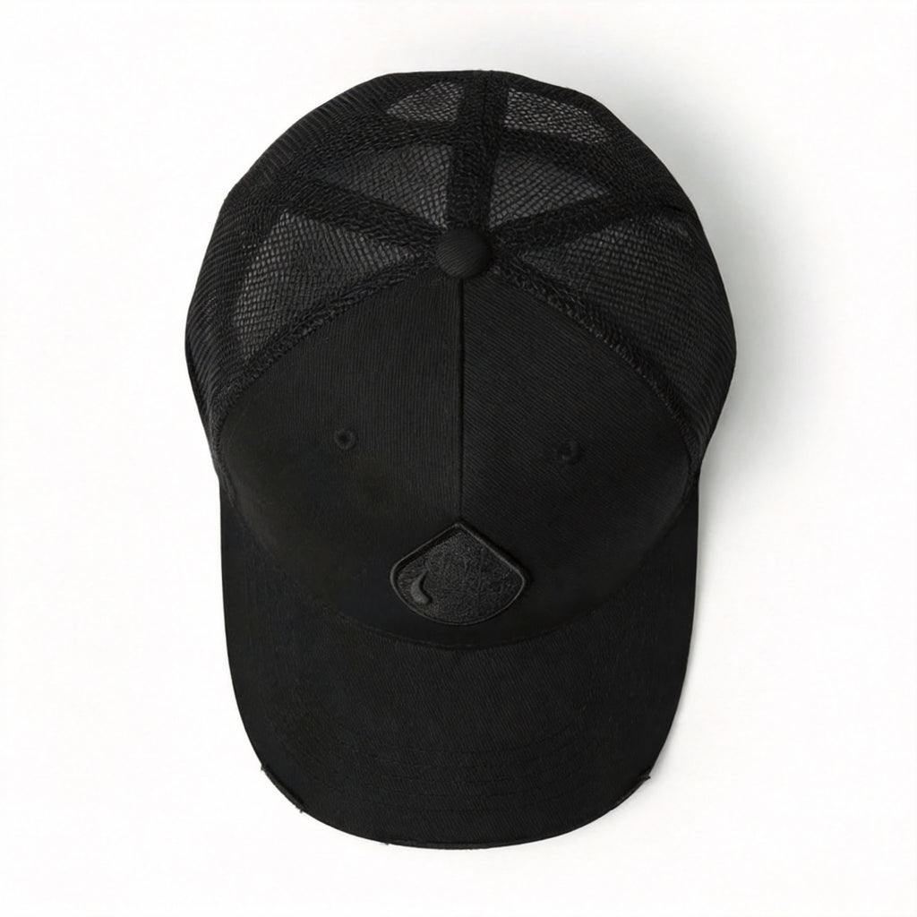 Black Trucker Cap