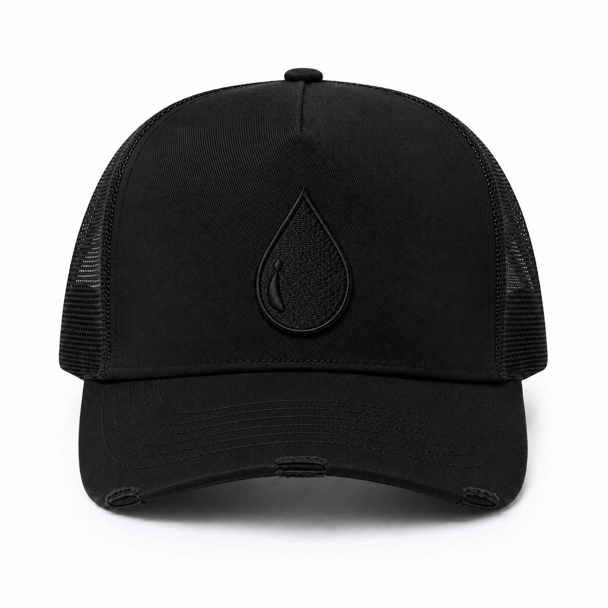 Black Trucker Cap