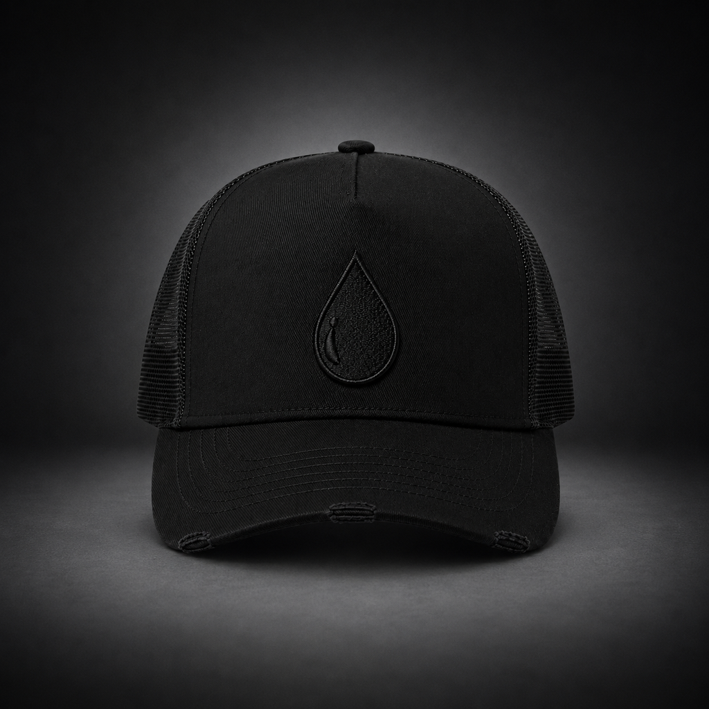 Black Trucker Cap