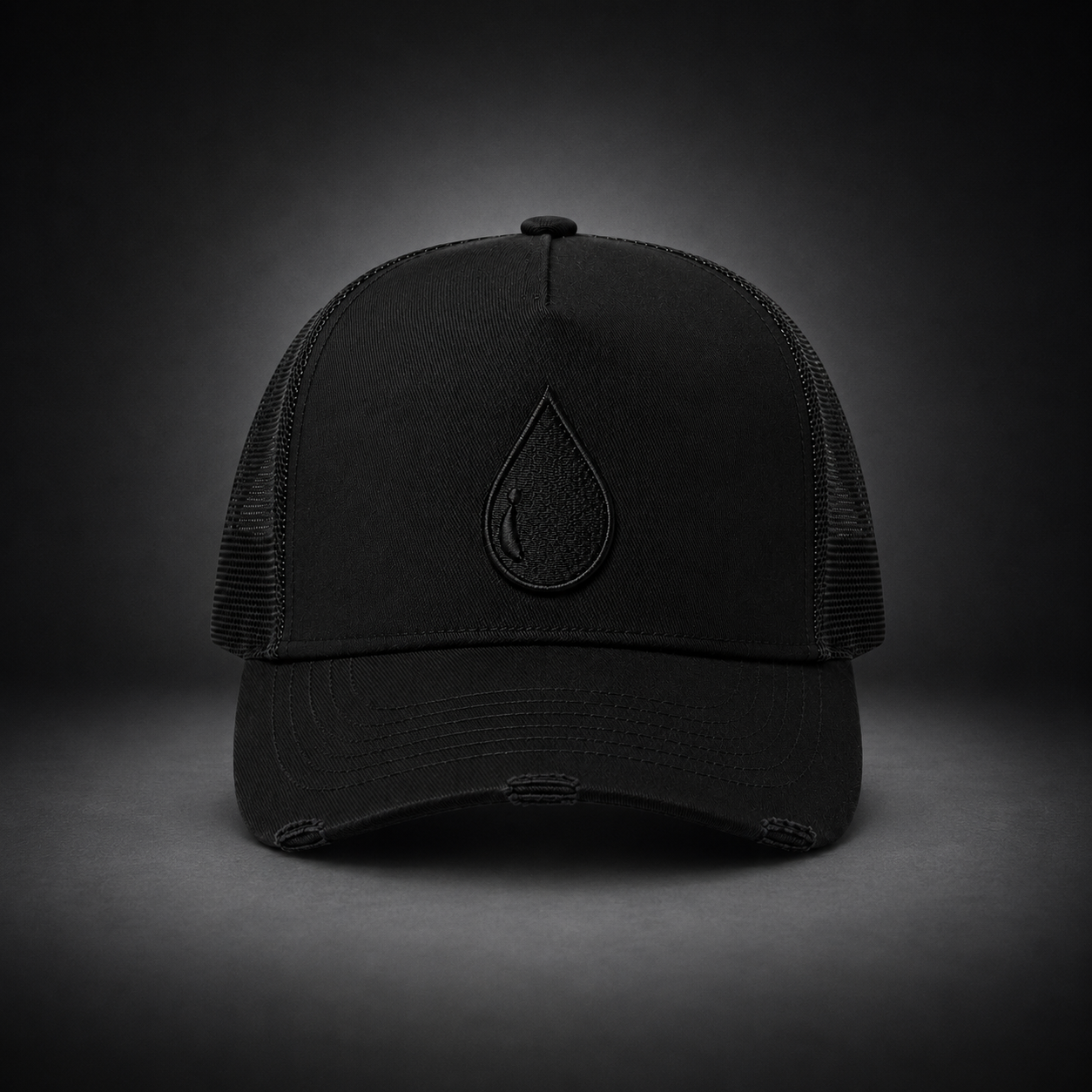 Black Trucker Cap
