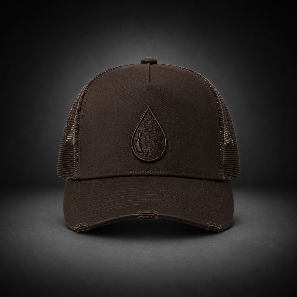 Charcoal Brown Trucker Cap