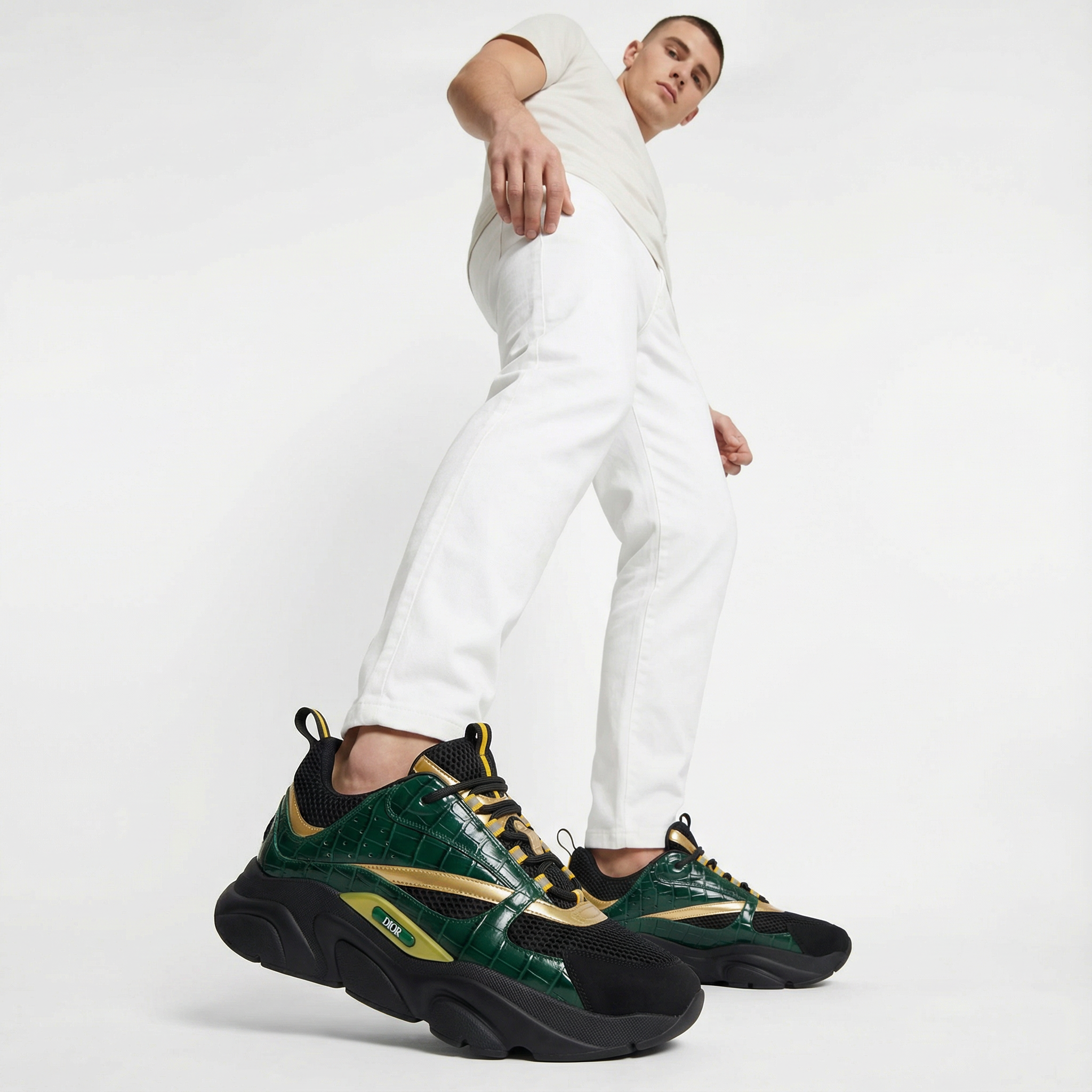 Dior B22 Crocodile Trainer
