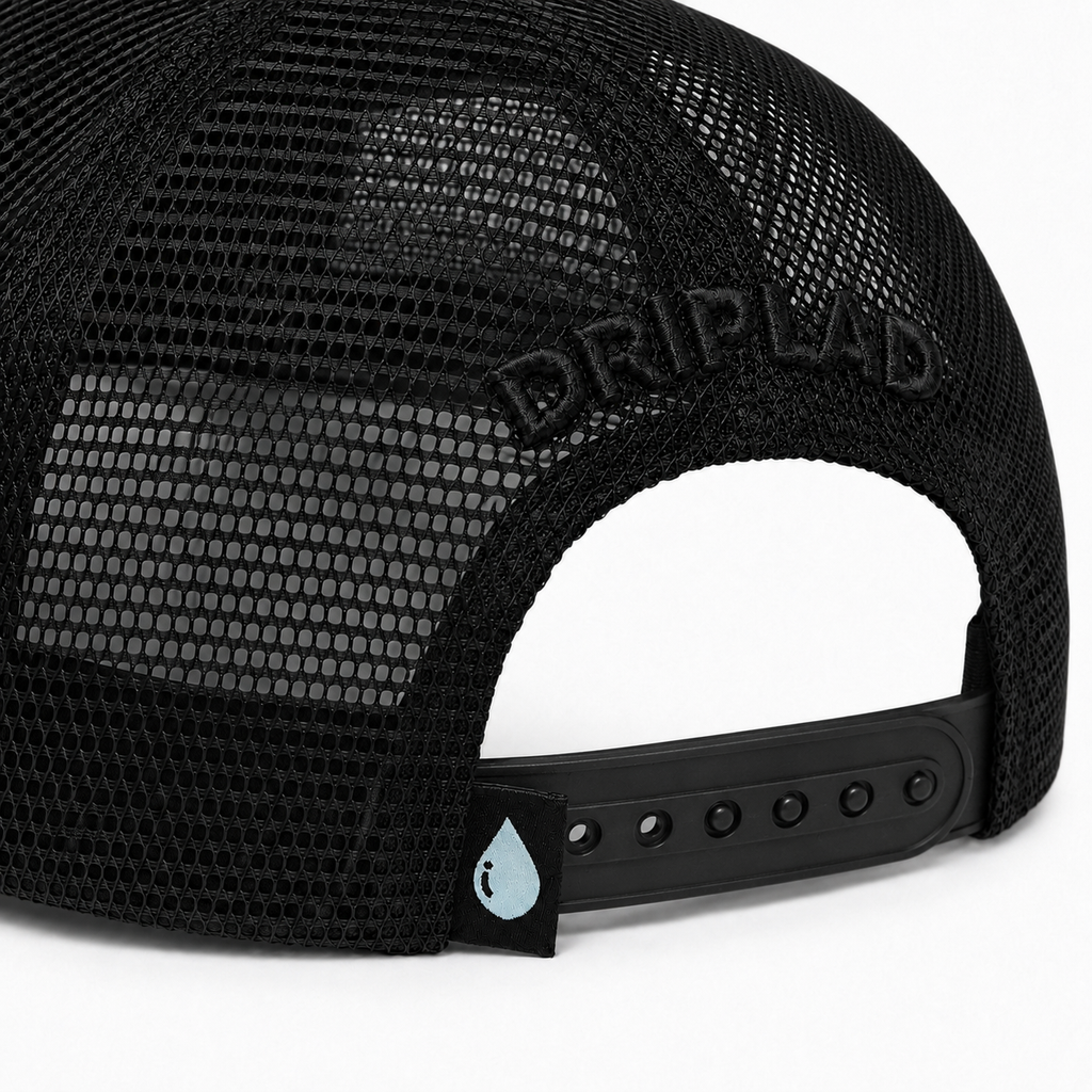 Black Trucker Cap