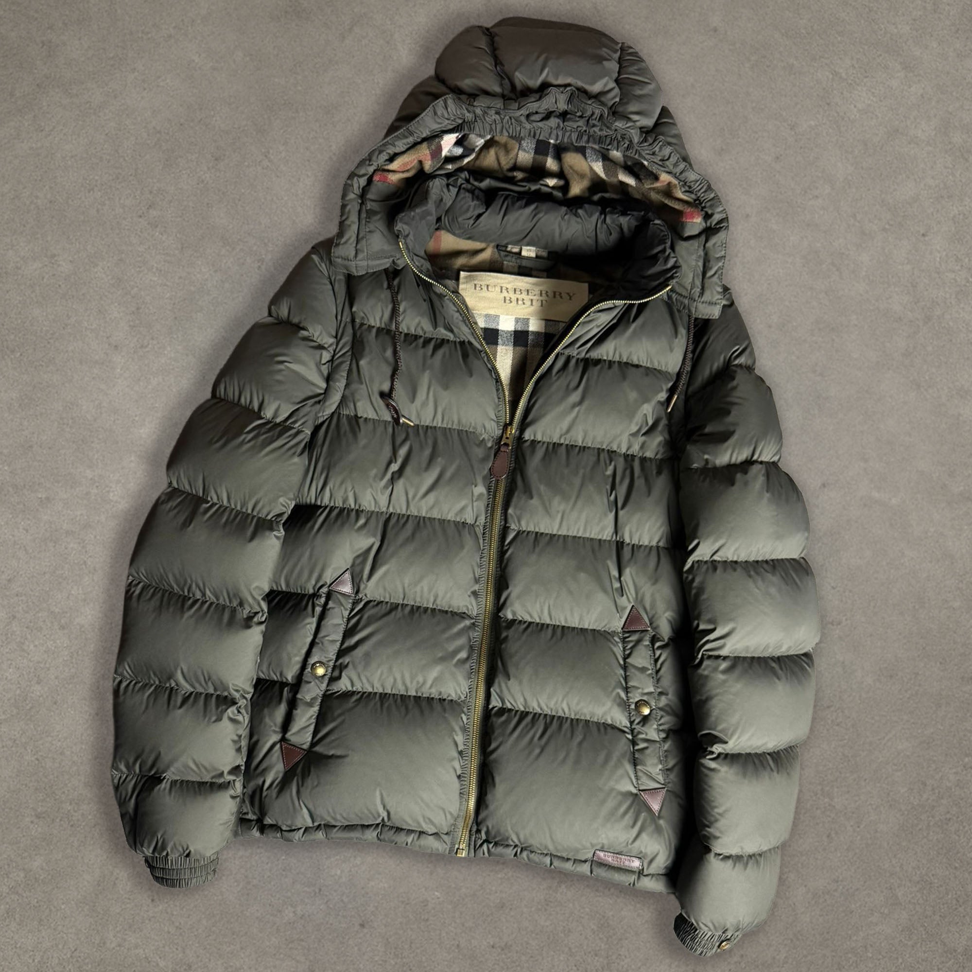 Khaki Burberry Coat (XS Fits S)