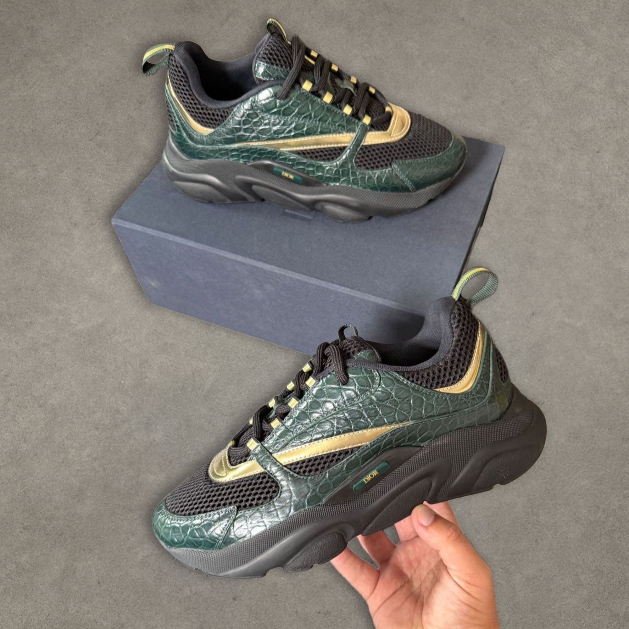 Dior B22 Crocodile Trainer